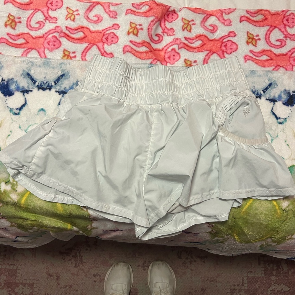 White free people shorts